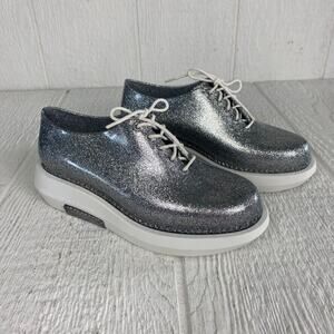 Melissa Vitorino Campos Shoes Women Seven Grunge‎ Laced Platform Oxford Silver